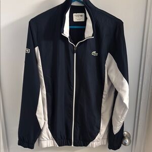 Lacoste Men's Navy and White Jacket